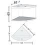 Juwel Acquario Trigon 350 Litri LED Bianco mis. 123x87x65H cm