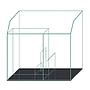 Blau Aquaristic Ready Sump 52 con recipiente rabbocco automatico e divisori