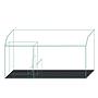 Blau Aquaristic Ready Sump 100 con recipiente rabbocco automatico e divisori